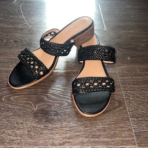 Madewell The Marianna Basketweave Slide Sandal - 8.5